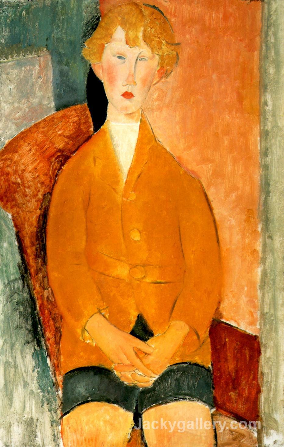 Boy in Short Pants by Amedeo Modigliani paintings reproduction